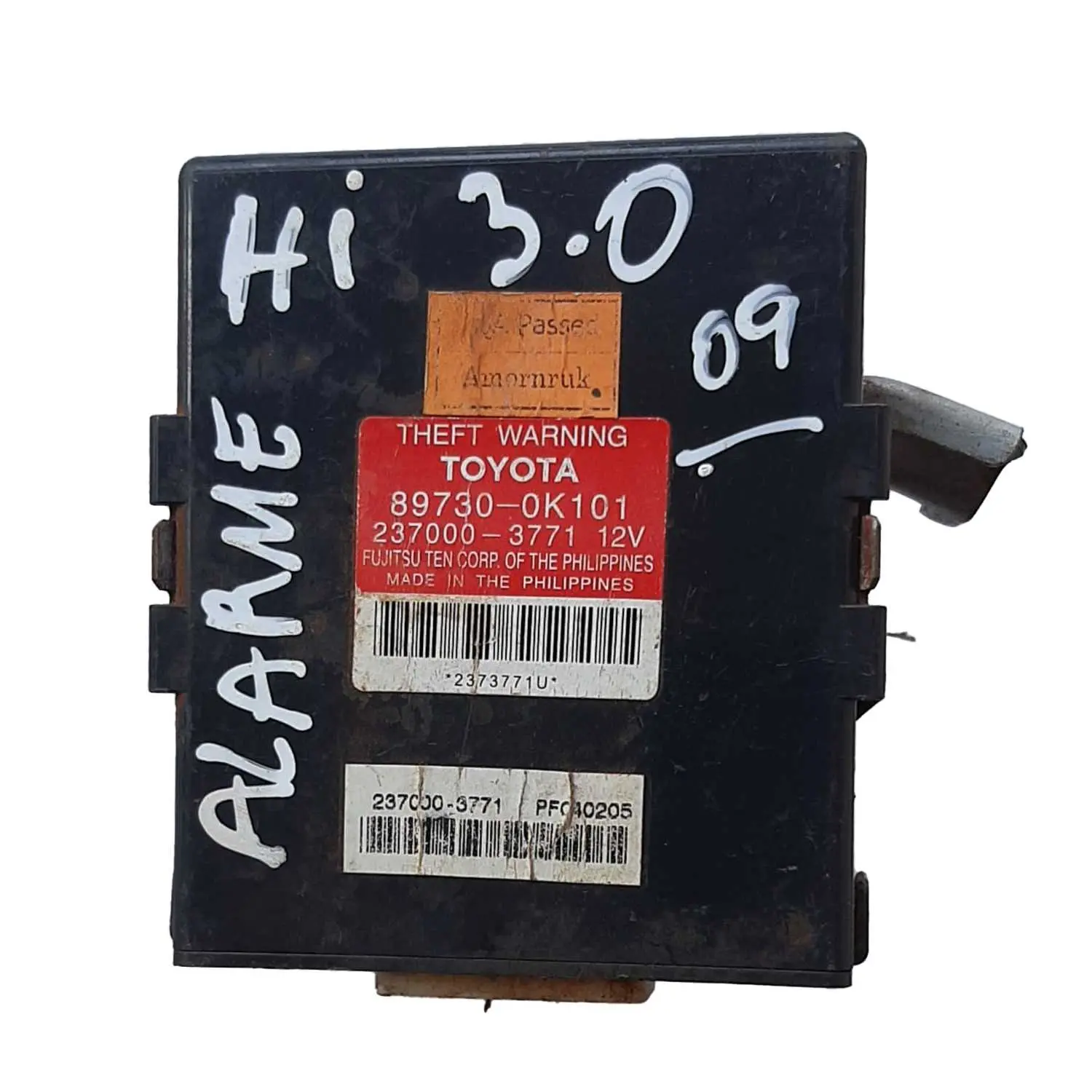 Modulo Central Alarme Hilux 3.0 2009 897300K101